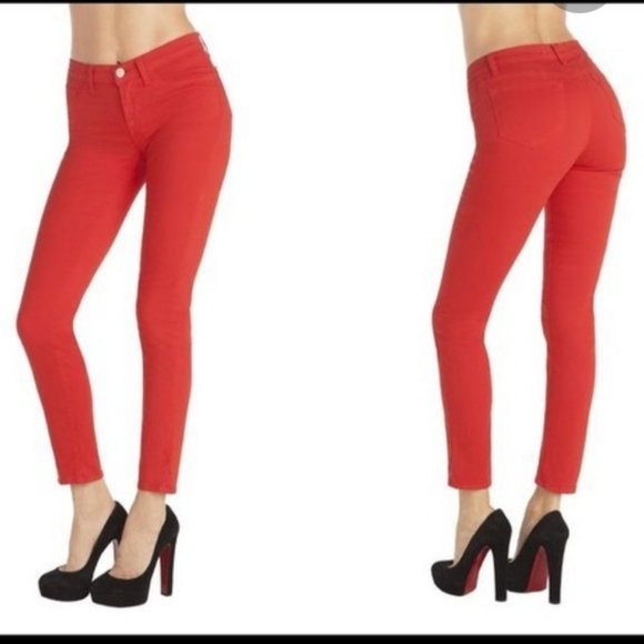 Red JBrand jeans - Picture 1 of 8